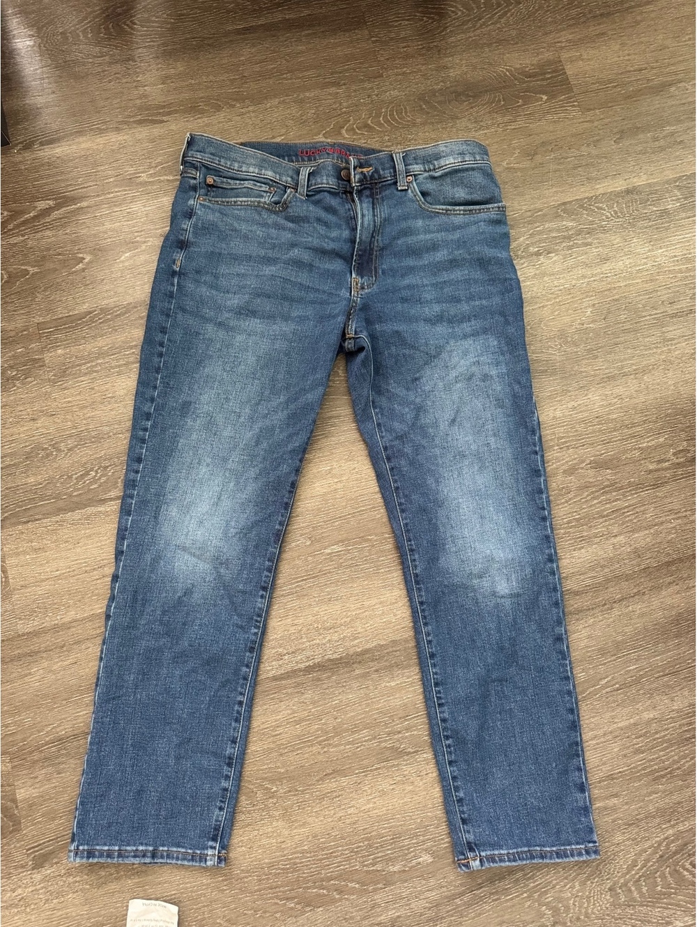 Lucky Brand Men’s 36x30 Blue Jeans Straight Leg Medium Wash Classic Denim